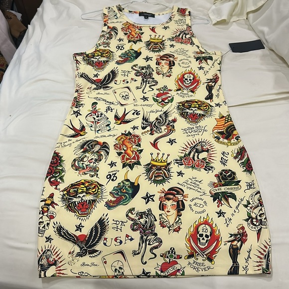 NWT Ed Hardy Dress Size Medium. - Picture 5 of 10
